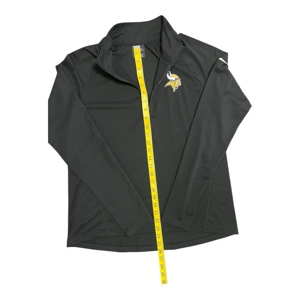 Minnesota Vikings NFL Nike Dri-Fit 1/4 Zip Long Sleeve Top size L Women NWOT